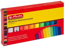 Herlitz. Modelina fluorescencyjna, 10 kolorów
