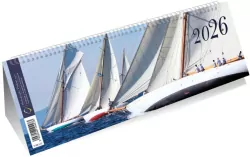 Kalendarz 2026 poziomy ze spiralką żaglówki