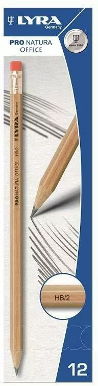 Ołówek Pro Natura HB/2 z gumką - tantis.pl