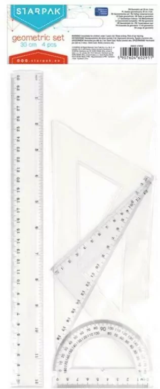 Zestaw geometryczny 4 elementy 30cm - tantis.pl