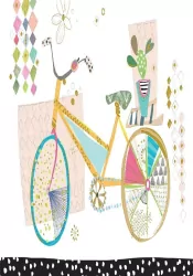 Karnet B6 + koperta. Rower