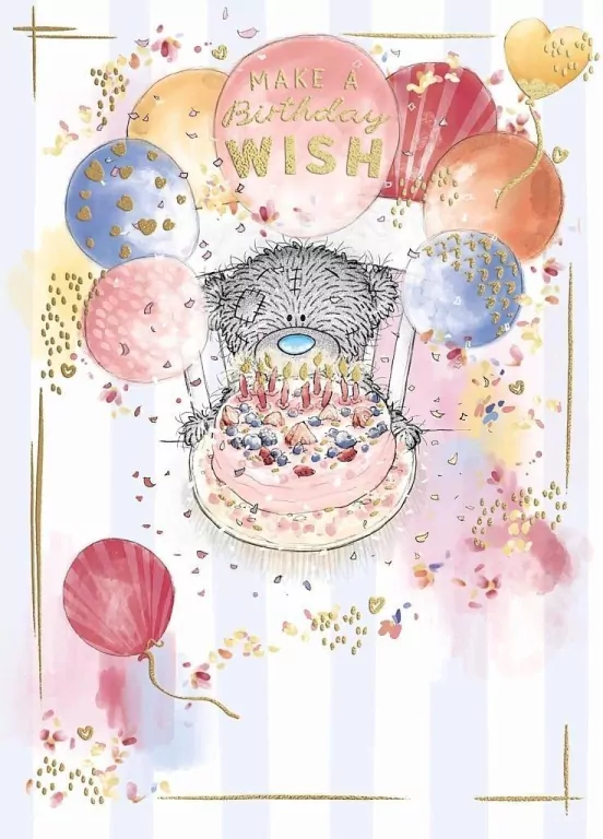 Karnet Urodziny Make a birthday wish - tantis.pl