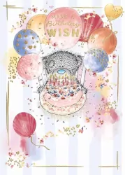 Karnet Urodziny Make a birthday wish