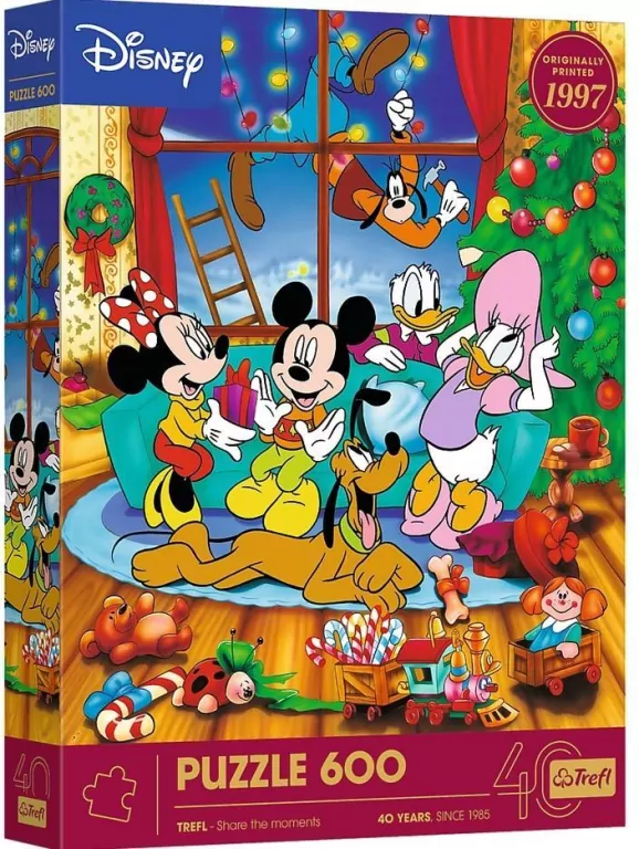 Puzzle 600 Myszka Miki i Przyjaciele Święta Disney - tantis.pl
