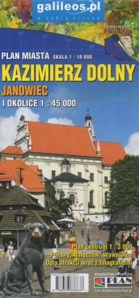 Kazimierz Dolny i okolice. Mapa 1:45 000 - tantis.pl