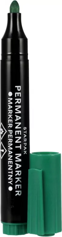 Marker permanentny okrągły w etui 4 kolory - tantis.pl