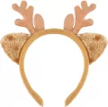 Opaska renifera z uszami jasno brązowa - tantis.pl