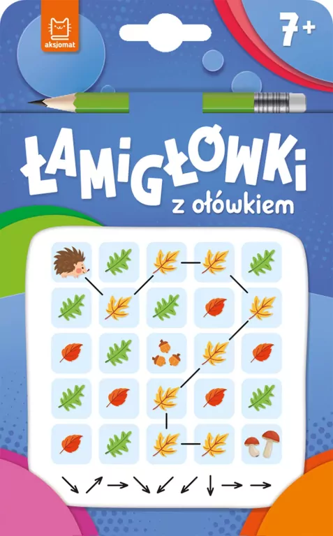 Łamigłówki z ołówkiem 7+. Książeczka niebieska - tantis.pl