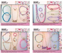 Create It!. Zestaw biżuterii. Tęczowe koraliki, mix