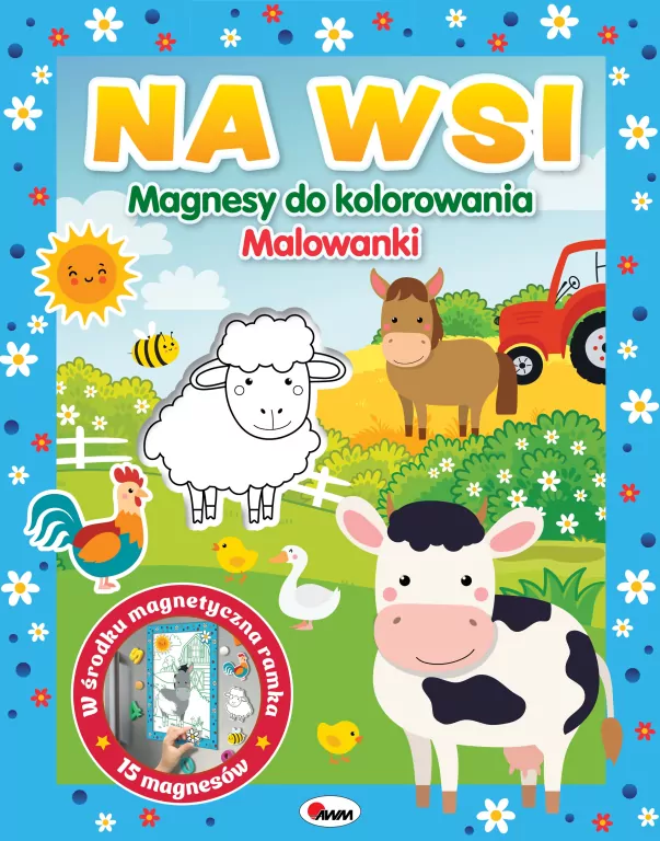 Na wsi. Magnesy do kolorowania - tantis.pl