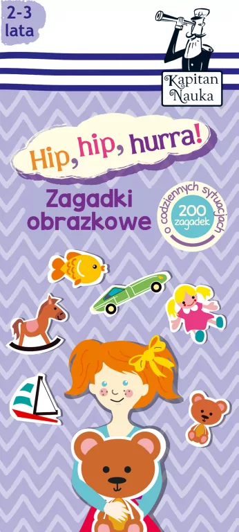 Zagadki obrazkowe Hip, hip, hurra! Kapitan Nauka - tantis.pl