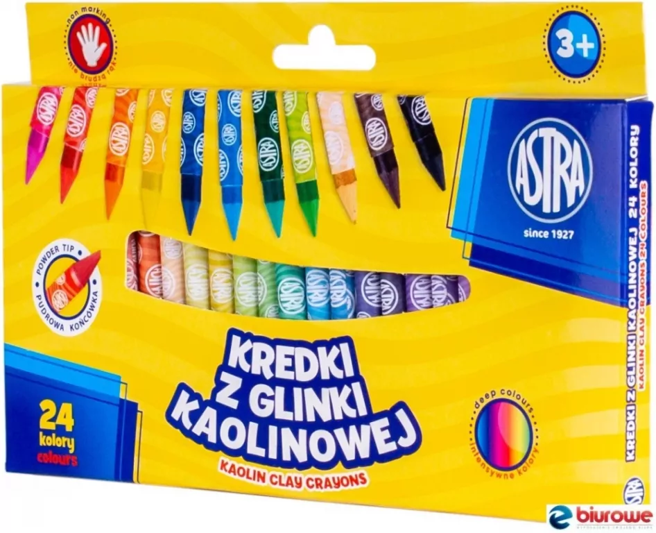 Kredki z glinki kaolinowej 24 kolory - tantis.pl