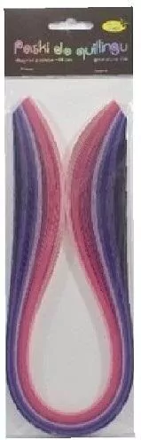 Paski do quillingu 5mmx50cm. Różowe - tantis.pl