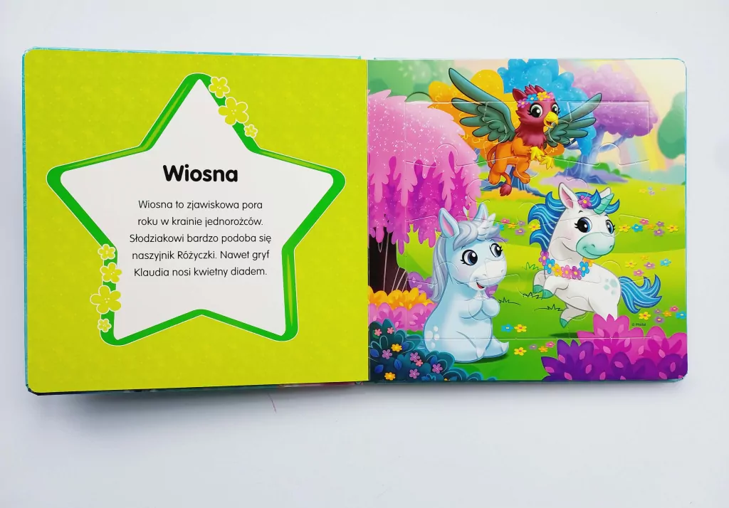 Moje Jednorożce. Książka z puzzlami - tantis.pl