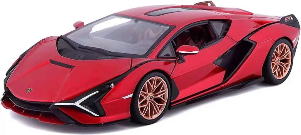 BBURAGO. Lamborghini Sian FKP 37, czerwony 1:24 - tantis.pl