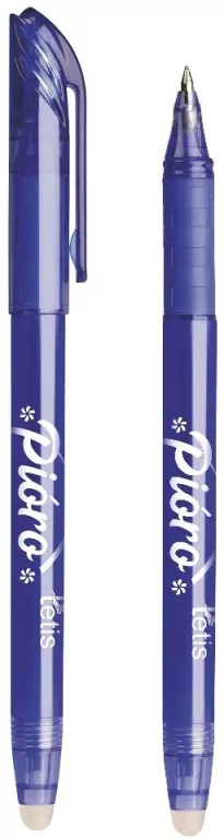Tetis. Pióro kulkowe wymazywalne 0,5 mm niebieskie, 1 sztuka - tantis.pl