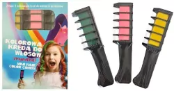 Kreda do włosów w grzebieniu