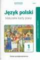 Język polski. Maturalne karty pracy 1. Cz.2. Zakres podstawowy. Liceum i technikum - tantis.pl