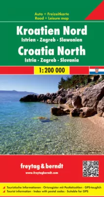 Chorwacja, część północna Istria mapa 1:200 000