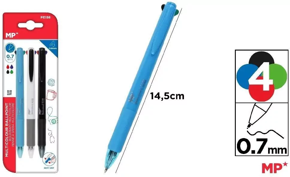 Długopis 4-kolorowy 0.7mm - tantis.pl