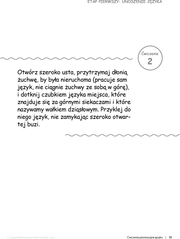 Ćwiczenia pionizacyjne języka do terapii infantylnego sposobu połykania - tantis.pl