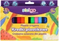 Kredki plastikowe trójkątne 12 kolorów STRIGO - tantis.pl