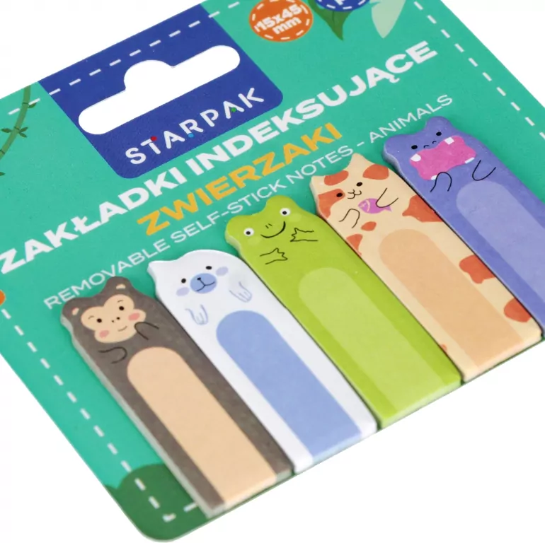 Zakładki indeksujące 5x20k. Zebra - tantis.pl