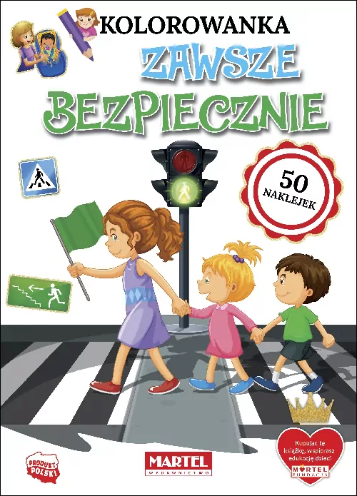 Zawsze bezpiecznie. Kolorowanka - tantis.pl