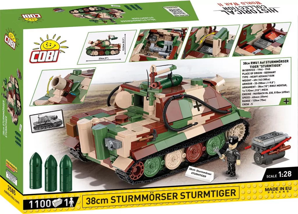 Cobi. Historical Collection 38cm Sturmmrser Sturmtiger - tantis.pl