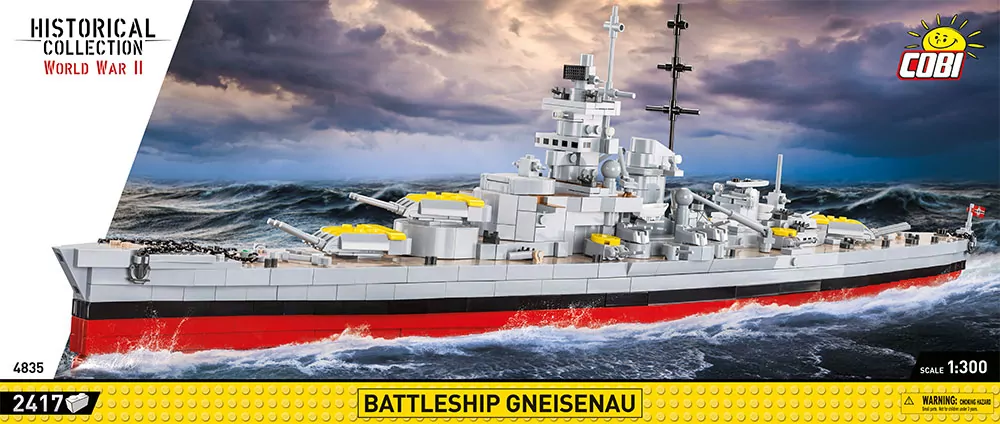 HC WWII Okręt wojenny Gneisenau - tantis.pl