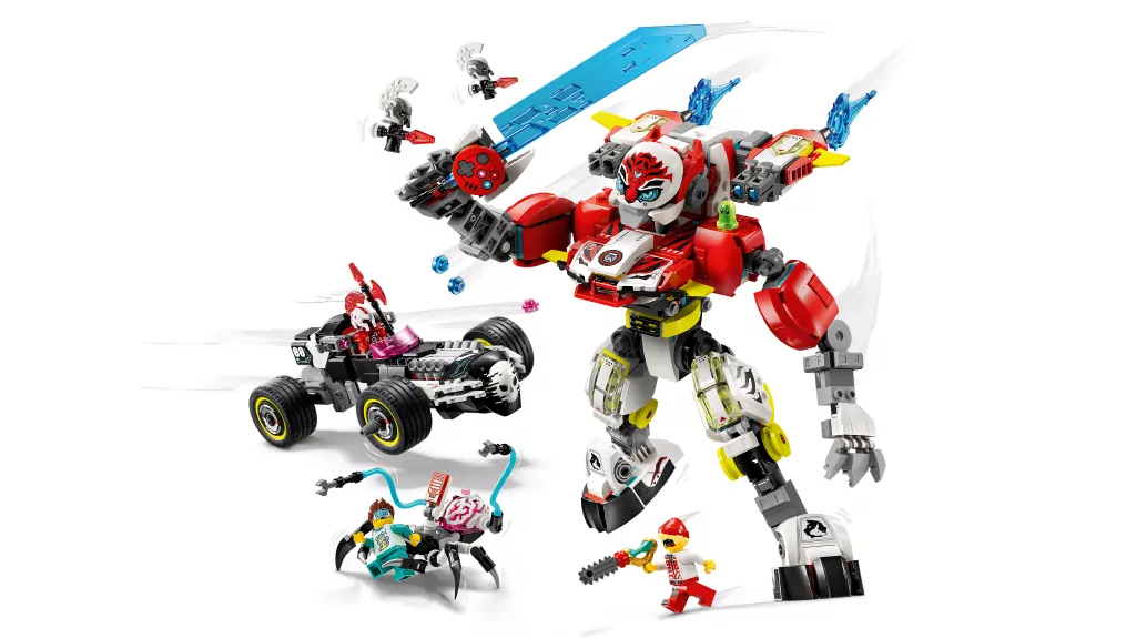 LEGO® Tygrysi mech Coopera i hot rod Zero 71497 - tantis.pl