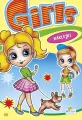 Kolorowanka z naklejkami. Girls. Dziewczynka z pieskiem - tantis.pl