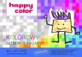 Blok rysunkowy kolorowy A4 80g. Happy Color 20 szt - tantis.pl