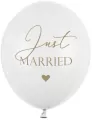 Balony. Just Married. Białe 30cm - tantis.pl