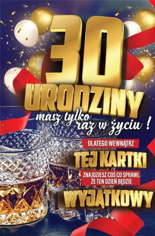 Karnet. 30 urodziny - tantis.pl