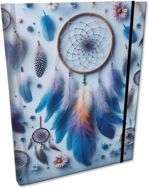 Notes B6 kratka z gumką Soft Touch Łapacze Blue - tantis.pl