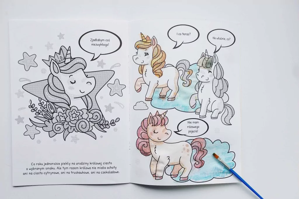 Moje Jednorożce. Miu Miu i urodziny królowej. Wodą malowane. Cz.1 - tantis.pl