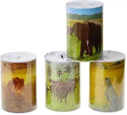 ADAR. Skarbonka, metalowa puszka, zwierzęta, mix