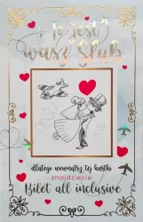 Karnet okolicznościowy. Ślub. YEKU