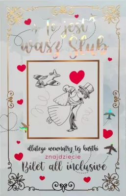 Karnet okolicznościowy. Ślub. YEKU