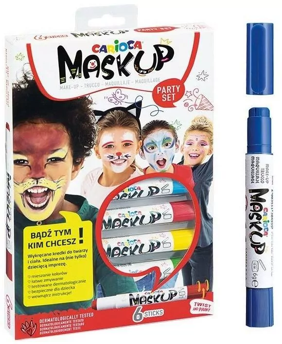 Kredki do twarzy MaskUP 6 kol. CARIOCA - tantis.pl