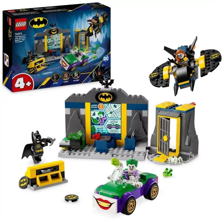 LEGO® Super heroses. Jaskinia Batmana z Batmanem, Batgirl i Jokerem. 76272 - tantis.pl