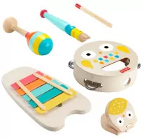 Fisher Price Drewniane instrumenty 6el - tantis.pl