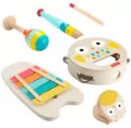 Fisher Price Drewniane instrumenty 6el - tantis.pl