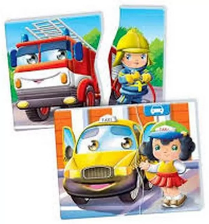Pojazdy i zawody. Uczę się bawiąc. Brum Brum Puzzle - tantis.pl