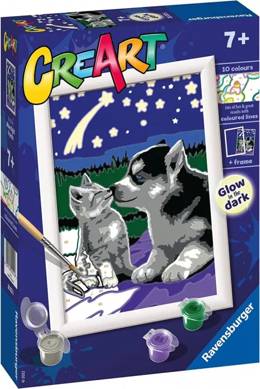 Malowanie po numerach dla dzieci. Przyjaciele na zawsze - tantis.pl