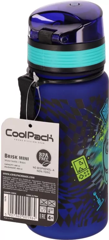 BIDON 400ML BRISK MINI GAMER CHESS COOLP - tantis.pl