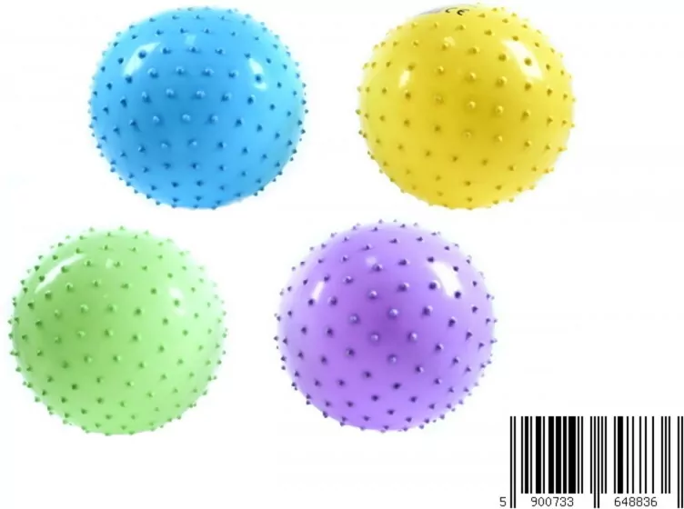 Piłka kolorowa 23cm jeżyk - tantis.pl