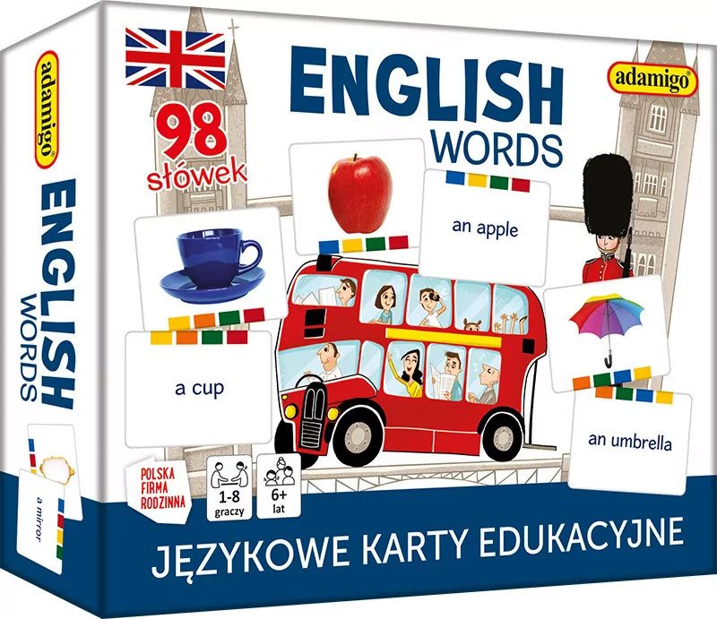 English words - językowe karty edukacyjne - tantis.pl