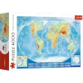 Puzzle 4000. Wielka mapa fizyczna świata - tantis.pl